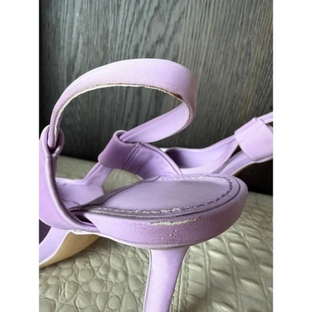 Zara Lavender Slingback Heels Pointed Toe Stiletto Pumps Size 39